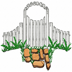 Garden Barriers Embroidery Design 7 Garden Barriers Embroidery Design 7